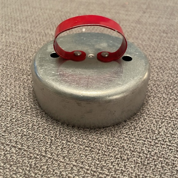 Vintage Aluminum Biscuit or Donut Cookie Cutter with Removable Center - Picture 7 of 7